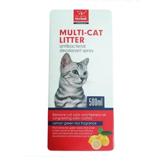 Nunbel Multi-Cat Litter, Lemon Green Tea Fragrance, 500 ml